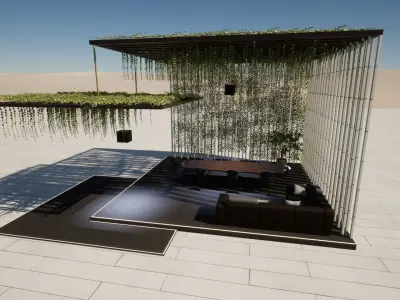 Pergola 3D model shop