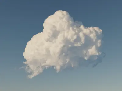 45 VDB Cumulus Clouds - Pack 1 3D model