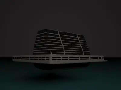 Floating Hotel 3D model
