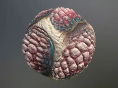 Material Skin Monster 39 Seamless PBR Texture Texture