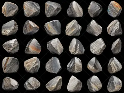 114 Transparent Mountain Stone Rocks Game Assets Texture