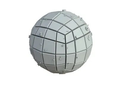 Sci Fi Object No 3692 Low Poly Low-poly 3D model