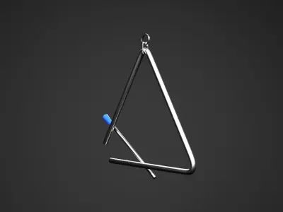 Triangle Percussion Instrumental  3D model