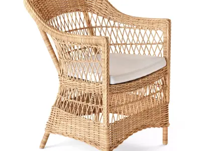 Charlot Chair and Victoria Table 3D model