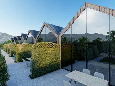 Garden Restaurant 3D model