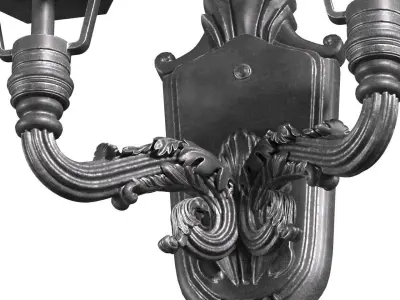 Classical Outdoor wall Lamp Lantern Streetlight Sconce 3D model buy