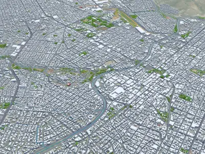 Chihuahua Mexico 30km Low-poly 3D model