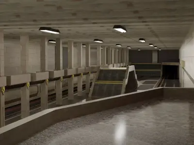 Posnyaky Station ReMake 3D model