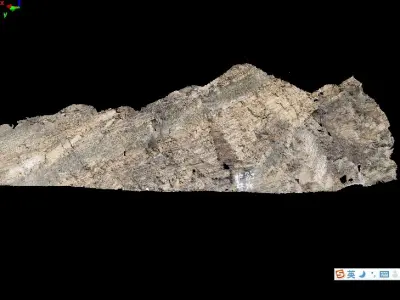 Digital outcrop model by 3D laser scanning 3D model