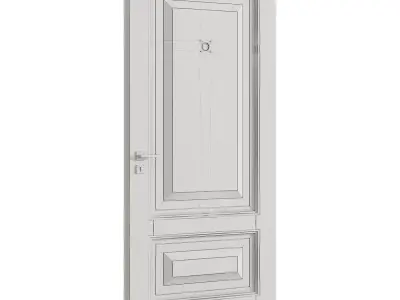 Interior door 24 Low-poly 3D model