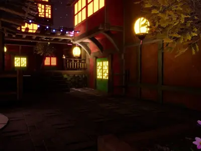 Fantasy Town Vol 1 For Unreal And Unity Low-poly 3D model