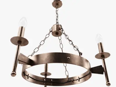 Old Chandelier 3D model