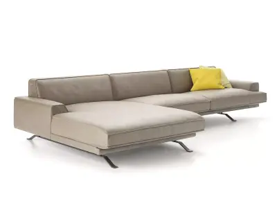 Slab Corner Sofa 3D model