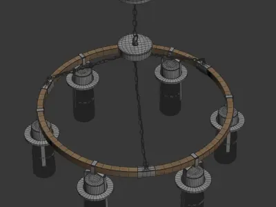 Balthus ceiling light  3D model