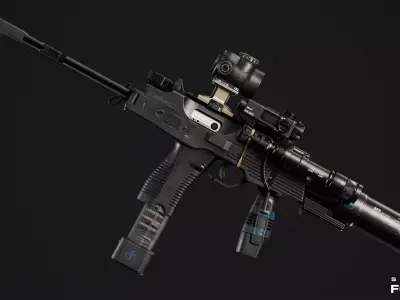 MP9 TP9 Low-poly 3D model