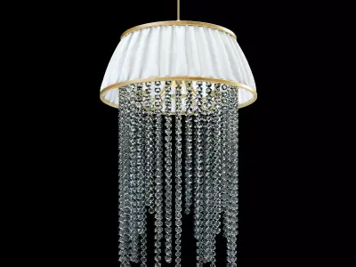 glass classic chandelier 3D model