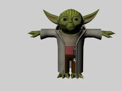 Yoda 3D Clone Wars  Star Wars Character 3D model