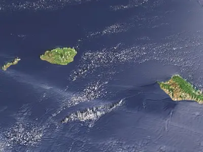 Hawaiian Islands 3D model