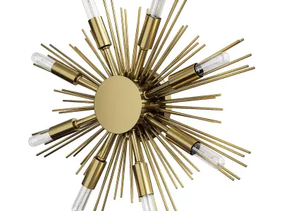 ARTERIORS JITEN SUNBURST SCONCE and CEILING MOUNT Low-poly 3D model