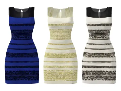 Phenomen Bodycon Dress Low-poly 3D model