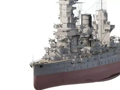 IMPERIAL JAPANESE NAVY BATTLESHIP WW2 3D model