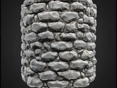 Medieval Stone Wall - Substance Material Texture