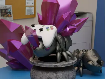 Crystal Bug Controller Stand 3D print model