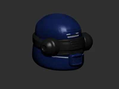 helmet high poly sculpt 3d printable ver 7 3D model 3D model 129