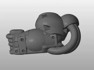 CHIBI-TECH SD - UNDERSLUNG-ENERGY-PLASMA ARM        3D print model