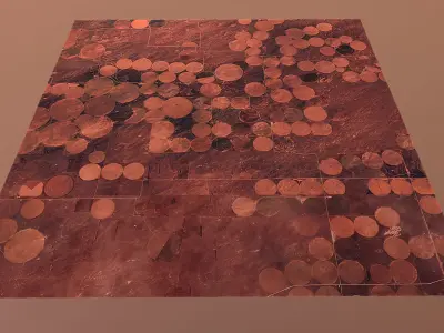 Mars Base Mars Landscape Red Planet Environment Mars Planet Low-poly 3D model