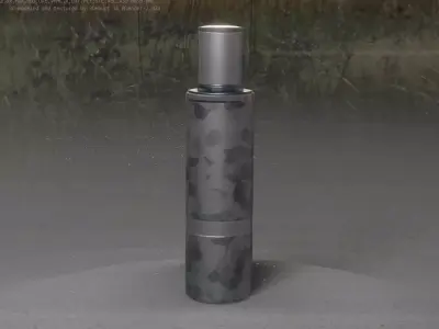 Galvanized Light-Column -6- Street-Light 9 Low-poly 3D model