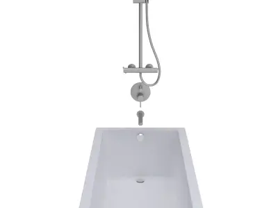 Tub and Shower Controls 3D model