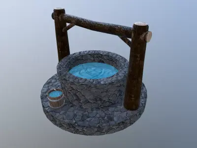 Water Well  Free low-poly 3D model