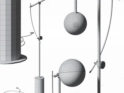 Balance floor lamp 3D model