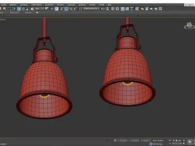 Hobson Pendant Light Low-poly 3D model