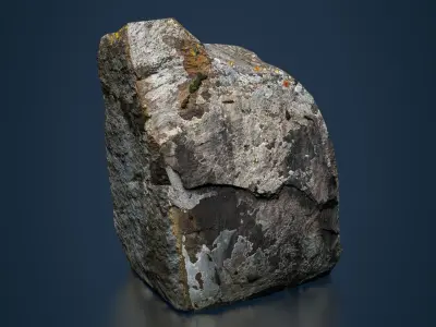 Rock low poly Low-poly 3D model purchase
