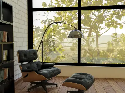 villa room scene  3D model