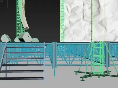 Concert scene 3D model