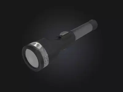 Vintage Torch  A Flame from the Past 3D model