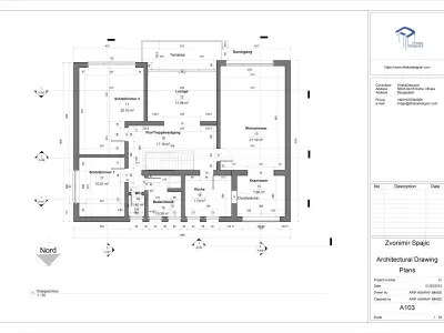 Architectural Drawing in Revit  Free 3D model