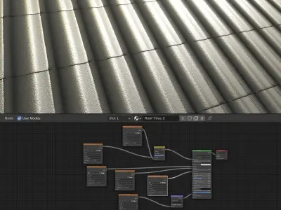 Roof Tiles Anthracite 3 Texture Set 49 Texture