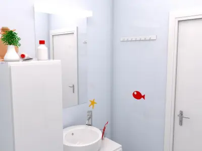 bathroom interior 4 3D model