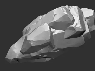 3D Mountain rock Zbrush sculpt 3D model