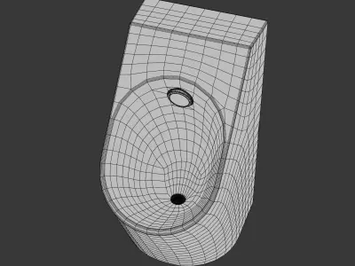 Urinal 3D Model - High-Quality Architectural Asset Low-poly 3D model