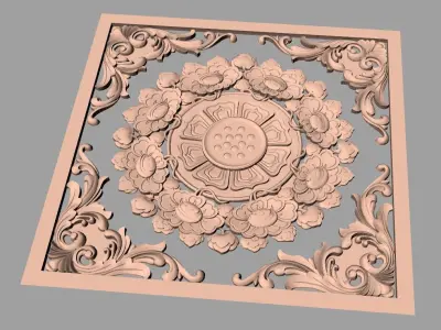 CNC 3D relief models STL format file used for artcam aspire E365 3D model
