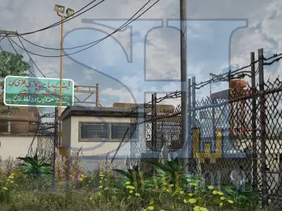 Outpost MAP Low-poly 3D model