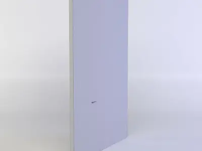 Door refrigerator Low-poly 3D model
