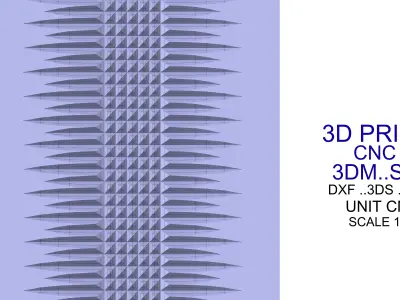 decorative engraved panel 009 for print and cnc  3D print model