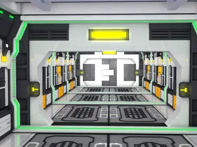 Sci Fi Interior  3D model