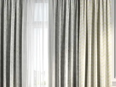 Curtain Set 116 3D model